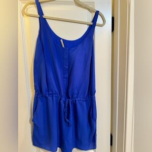 Really pretty blue romper, size XS